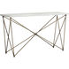 Skyy 55 X 15.75 inch White / Antique Brass Console Table